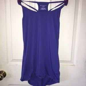 purple workout top, never worn, size small